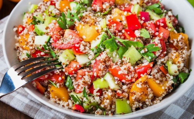 One-Pot Quinoa with Spinach and Feta