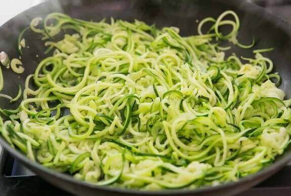 6. Zucchini Noodles with Pesto